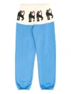 Mini Rodini Panther Panel Track Pants In Blue