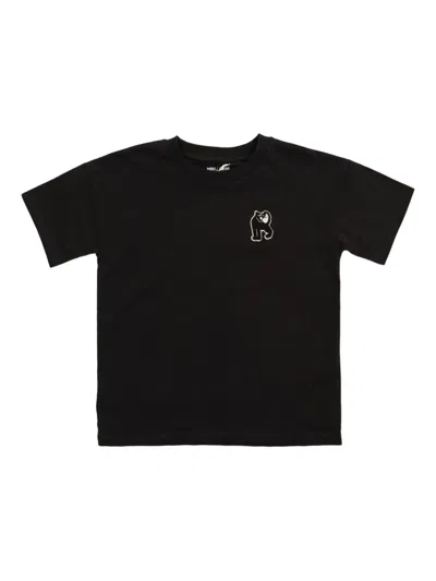 Mini Rodini Babies' Panther-patch T-shirt In Black