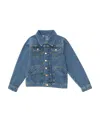 Mini Rodini Blue Jacket For Kids With Dove In Blue