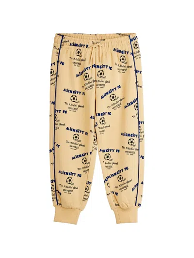 Mini Rodini Babies' Patterned Trousers In Neutral