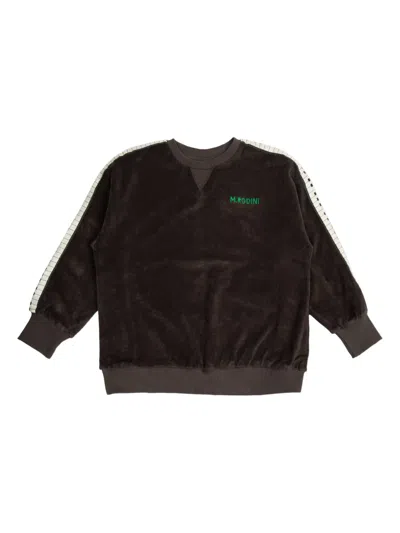 Mini Rodini Kids' Piano Sweatshirt In Brown