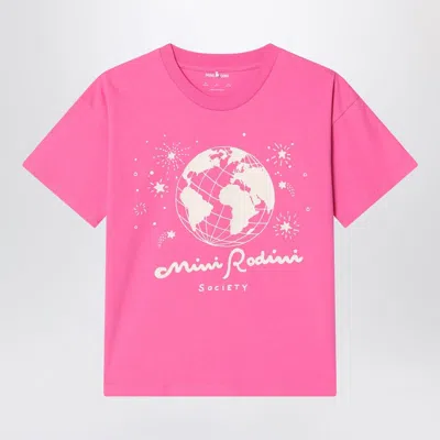 Mini Rodini Pink T-shirt In Organic Cotton