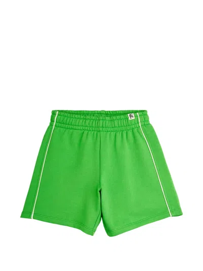 Mini Rodini Babies' Piped Shorts In Green