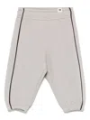 Mini Rodini Piping-detail Track Pants In Grey