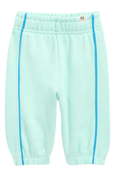 Mini Rodini Babies'  Piping Trim Joggers In Blue