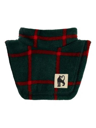 Mini Rodini Kids' Plaid Turtleneck Scarf In Blue