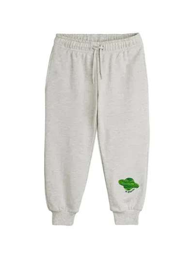 Mini Rodini Kids' Planet-embroidered Track Pants In Gray