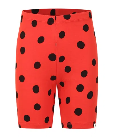 Mini Rodini Kids' Polka Dot Shorts In Red