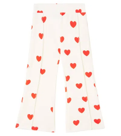 Mini Rodini Kids' Printed Cotton-blend Flared Pants In Multi