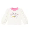 Mini Rodini Printed Cotton-blend Sweatshirt In White