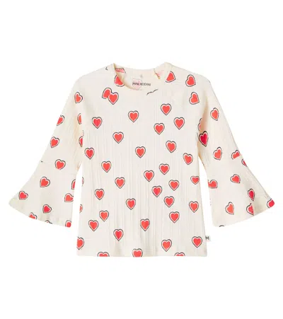 Mini Rodini Kids' Printed Top In White