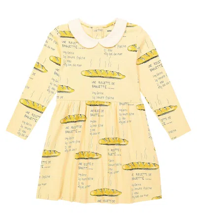 Mini Rodini Kids' Collared Printed Cotton Jersey Dress In Multicoloured