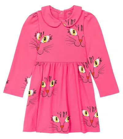 Mini Rodini Kids' Printed Cotton Jersey Dress In Pink
