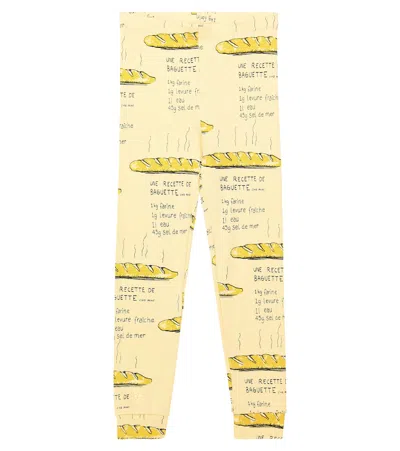 Mini Rodini Kids' Printed Cotton Jersey Leggings In Multicoloured