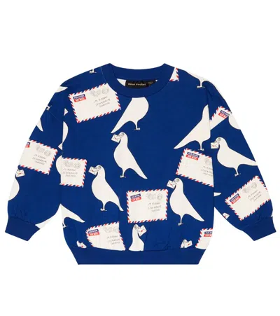 Mini Rodini Kids' Printed Sweatshirt Blue