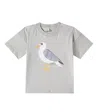 Mini Rodini Printed Cotton Jersey T-shirt In Grey