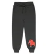 Mini Rodini Printed Cotton Sweatpants In Grey