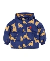 Mini Rodini Printed Down Jacket In Blue
