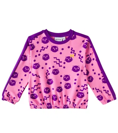 Mini Rodini Kids' Printed Jersey Sweatshirt In Pink