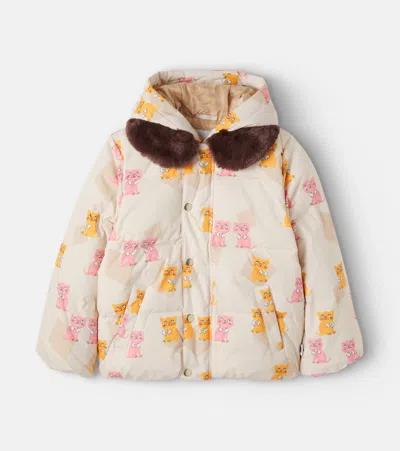 Mini Rodini Printed Puffer Jacket In Multicoloured