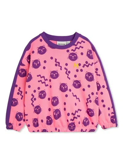 Mini Rodini Babies' Printed Sweatshirt In Pink