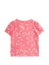 Mini Rodini Star Print T-shirt In Pink