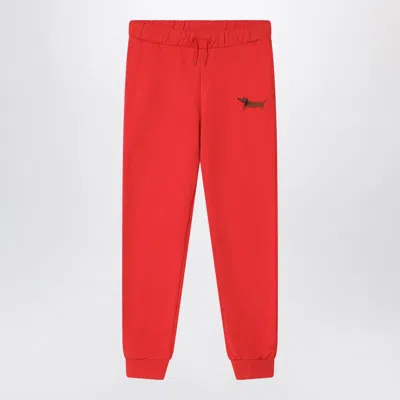 Mini Rodini Red Organic Cotton Jogging Trousers