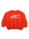 MINI RODINI RED SWEATSHIRT WITH PRINT