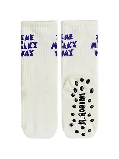Mini Rodini Kids' Ribbed-knit Socks (set Of Three) In White