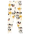 Mini Rodini Printed Cotton Leggings In Multi