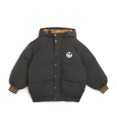 Mini Rodini Kids' Ritzratz Patch Puffer Jacket In Black