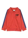 Mini Rodini Ritzratz Zip-up Jacket In Red