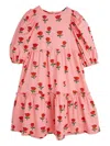 Mini Rodini Bubble Sleeve Dress In Pink
