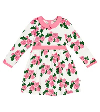 Mini Rodini Kids' Roses Cotton Dress In Pink