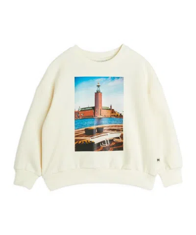 Mini Rodini Round-neck Sweater In White