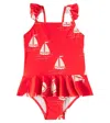 Mini Rodini Sailing Boats Swimsuit In Multicoloured