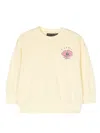 Mini Rodini Seashell-embroidered Sweatshirt In Yellow