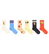 Mini Rodini Set Of 6 Printed Cotton-blend Socks In Multi