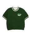 Mini Rodini Short-sleeved Sweater In Green