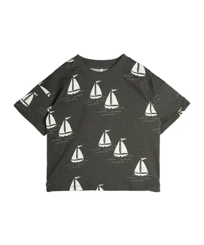 Mini Rodini Kids' Short-sleeved T-shirt In Black