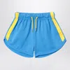 Mini Rodini Short Wct Blue With Side Band In Blue