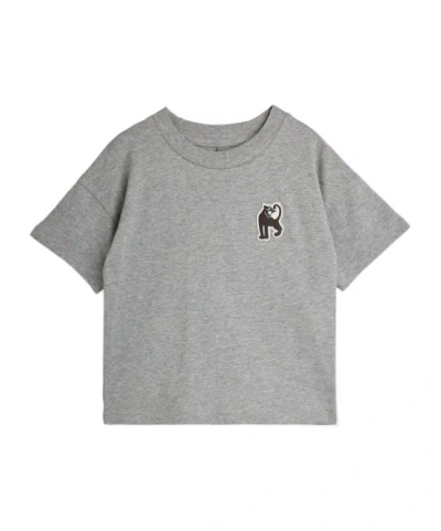 Mini Rodini Kids' Short-sleeved T-shirt In Gray