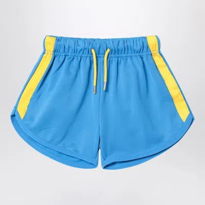 Mini Rodini Side Band Shorts In Blue