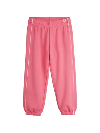 Mini Rodini Kids' Side-stripe Track Pants In Pink