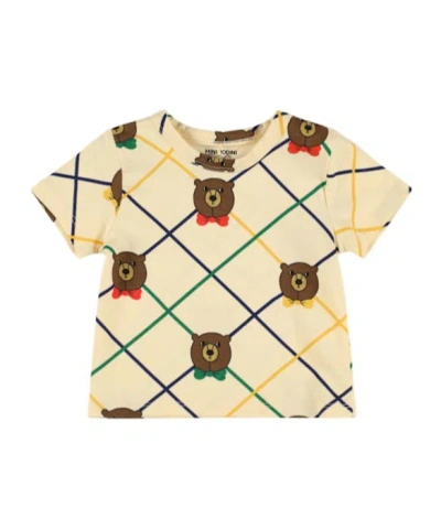 Mini Rodini Solidcolor Print Top In Nude