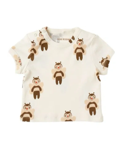 Mini Rodini Solidcolor Print Top In White