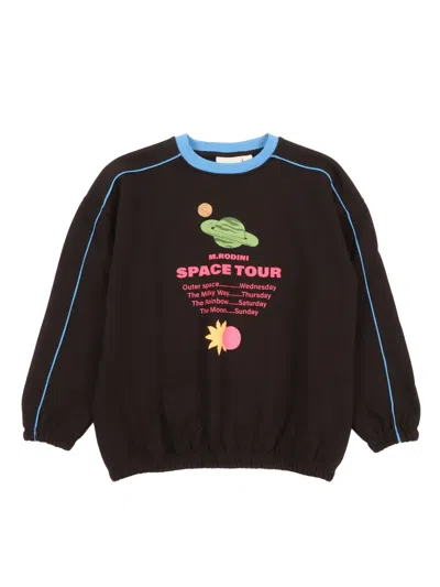 Mini Rodini Space Tour Sp Sweatshirt In Brown