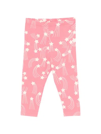 Mini Rodini Babies' Star-print Trousers In Pink