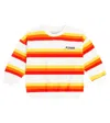 Mini Rodini Stripe Cotton Jersey Sweatshirt In Multicoloured