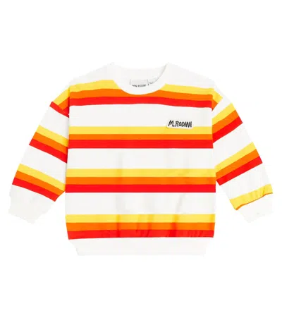 Mini Rodini Kids' Stripe Cotton Jersey Sweatshirt In Multicoloured